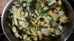 Courgettes au vinaigre