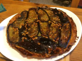 Tarte tatin d'aubergine